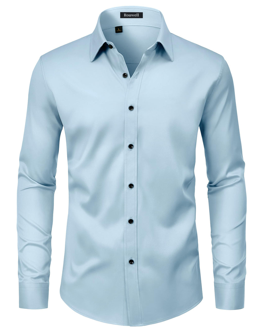Men’s Wrinkle Free Dress Shirts Regular Fit Long Sleeve Non Iron Business Casual Wedding Stretch Button Down Shirt
