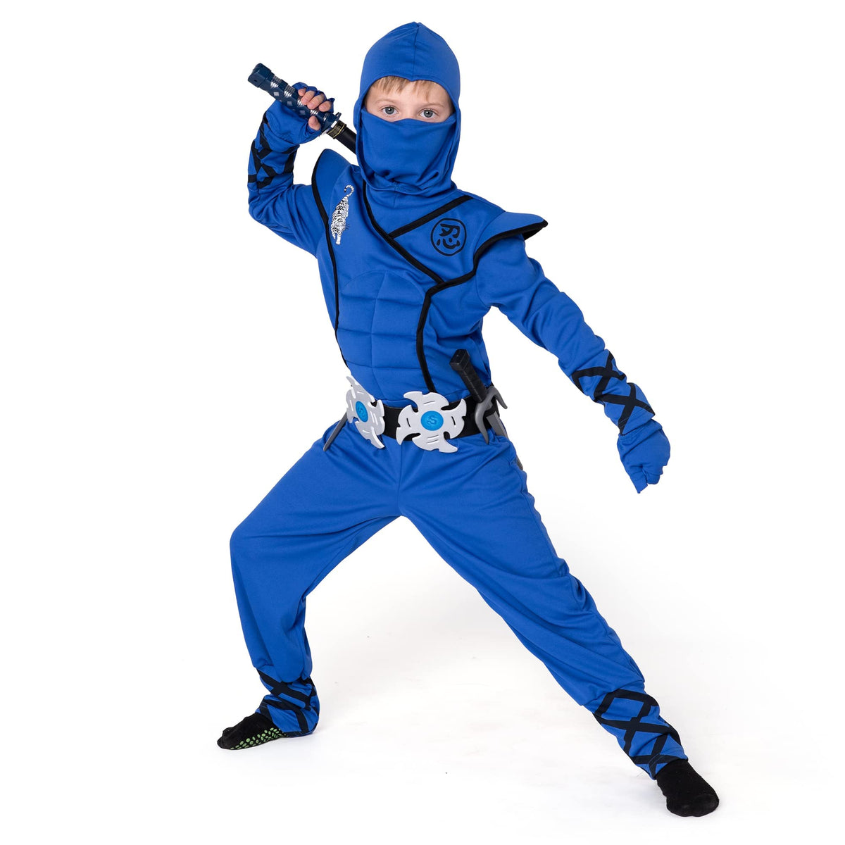 Spooktacular Creations Halloween Ninja Costume, Ninja Outfit Set for Kids, Halloween Costumes for Boys Dress Up Party