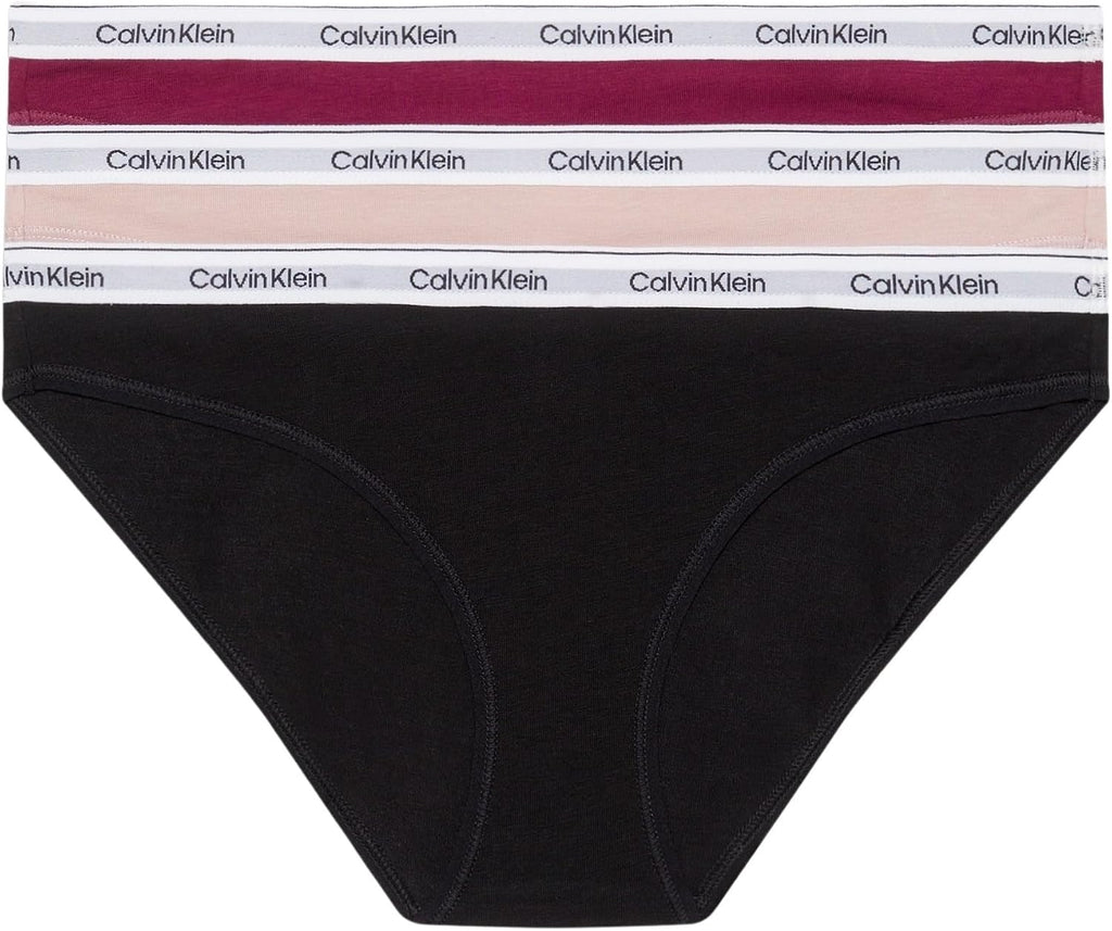 Calvin Klein Damen 3er-Pack Bikini-Slips aus Baumwoll-Stretch