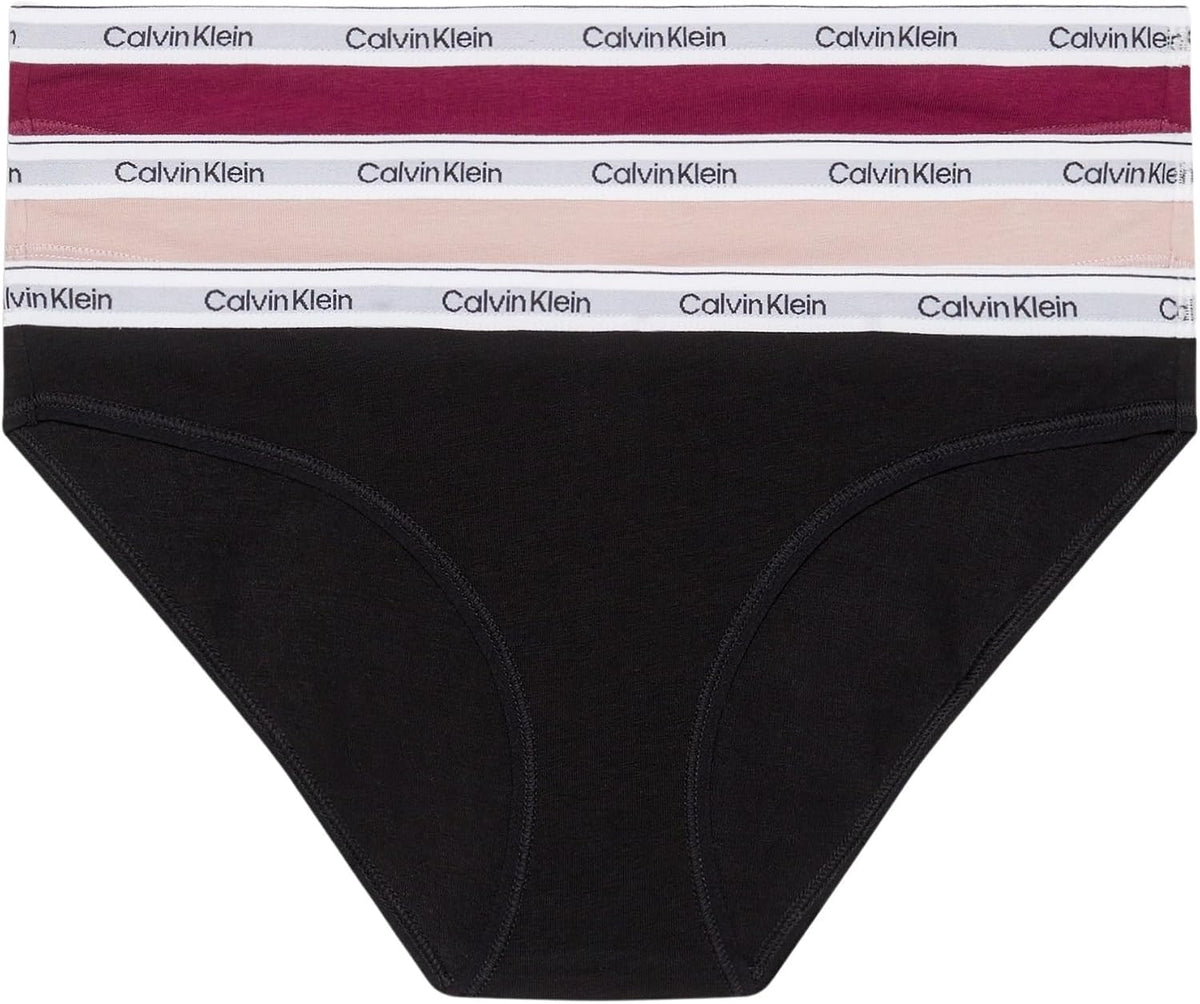 Calvin Klein Damen 3er-Pack Bikini-Slips aus Baumwoll-Stretch