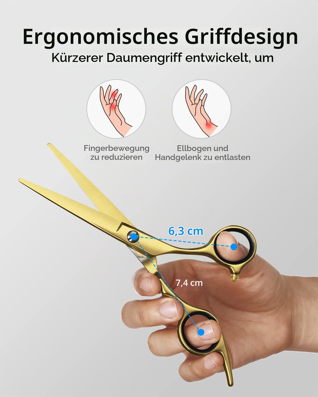 Haarschere Scharfe Friseurschere ULG 6.5 Zoll Präziser Schnitt Haarschnitt japanischer rostfrei edelstahl Rasiermesserscharf Effilierscheren