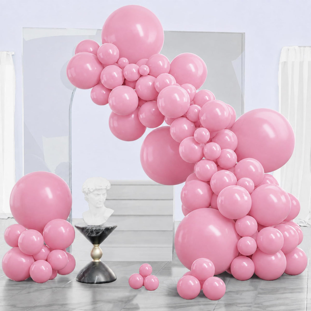 PartyWoo Black Balloons 140pcs Different Sizes of 18 12 10 5 Inch