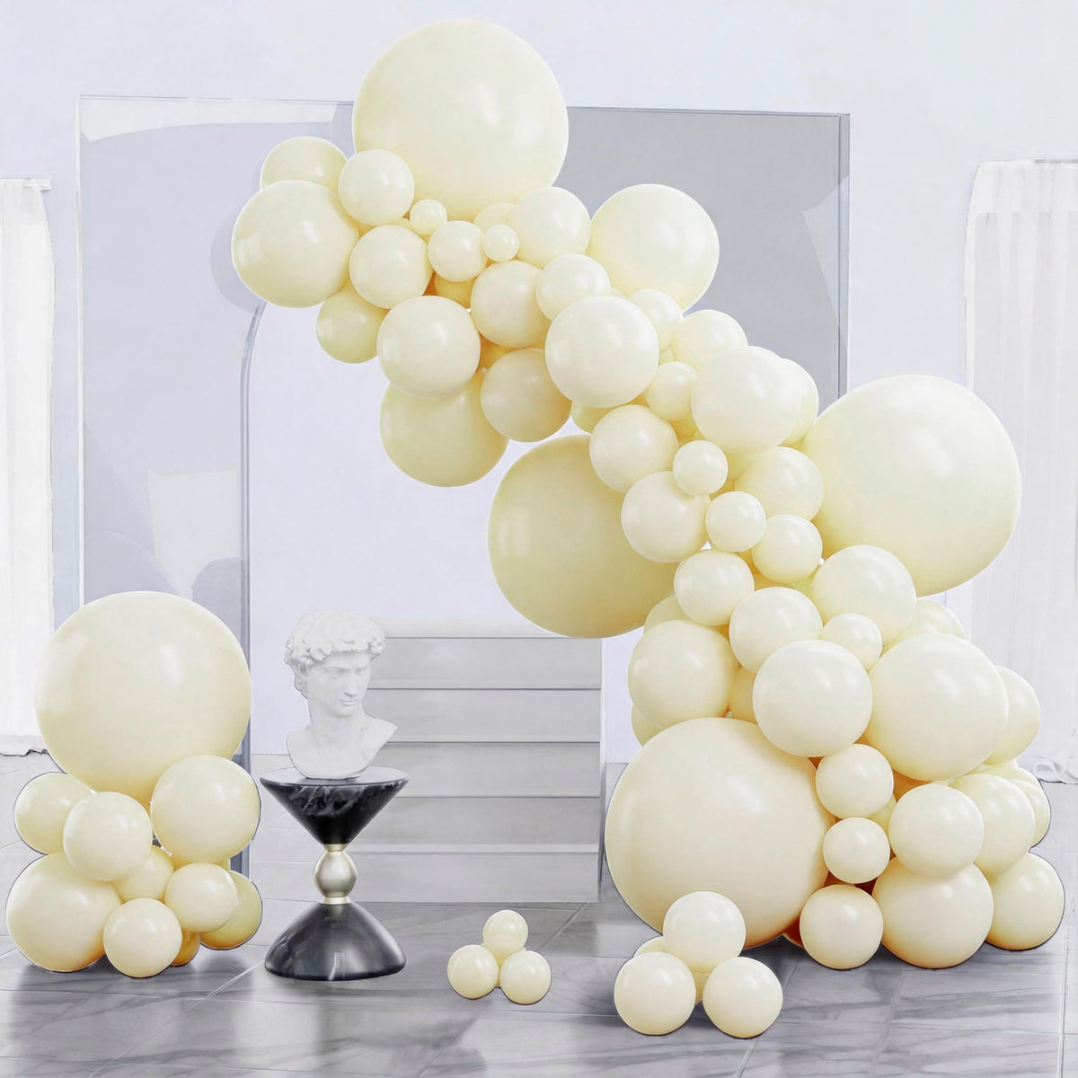 PartyWoo Black Balloons 140pcs Different Sizes of 18 12 10 5 Inch