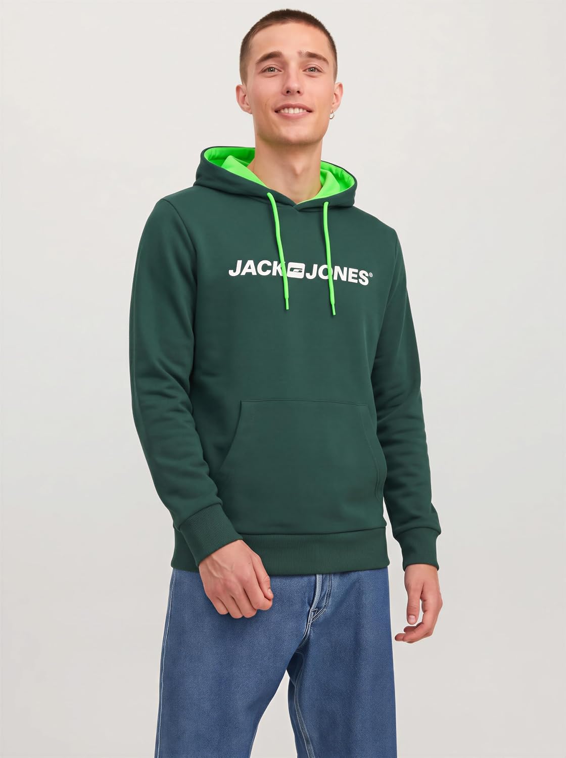 JACK & JONES Herren Kapuzenpullover mit Logo