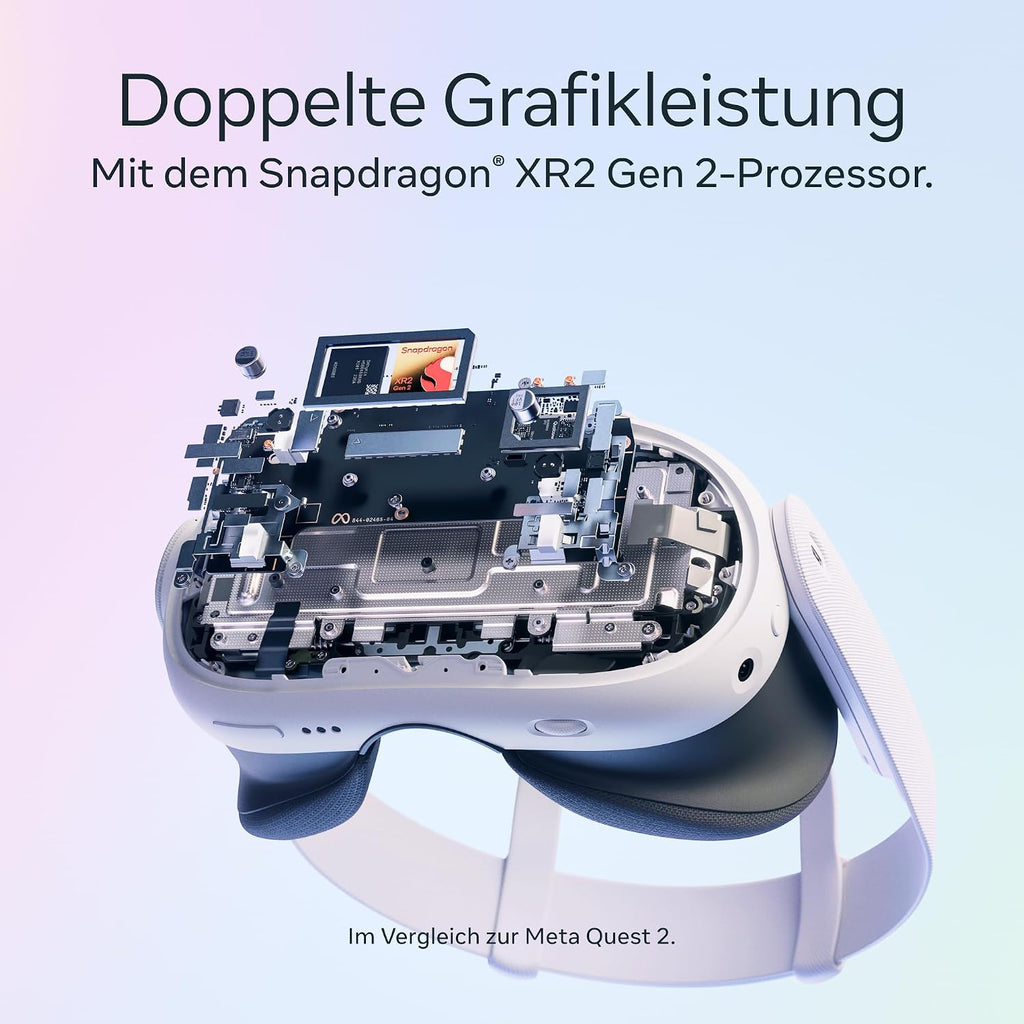 Meta Quest 3 512 GB | VR-Headset – 30 % höhere Auflösung – Doppelte Grafikleistung – Virtual Reality ohne Kabel – Gorilla Tag Cardboard Monkenaut Bundle – Amazon Exclusive