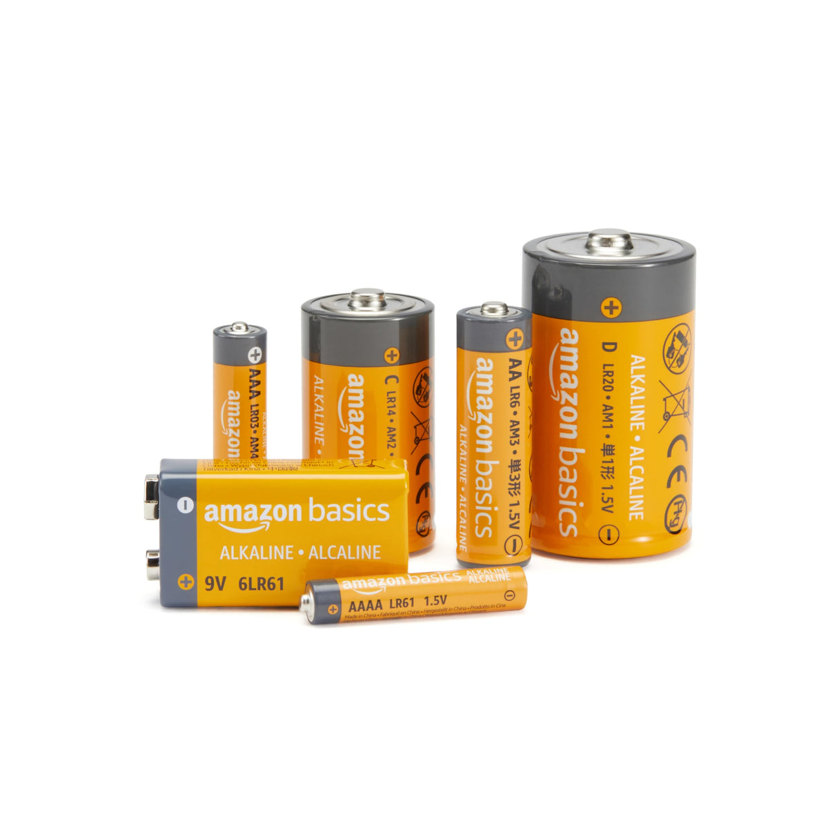 Amazon Basics Alkali-Batterien vom Typ D (Monozellen), 1,5 V, 5 Jahre lagerfähig, 12 Stück