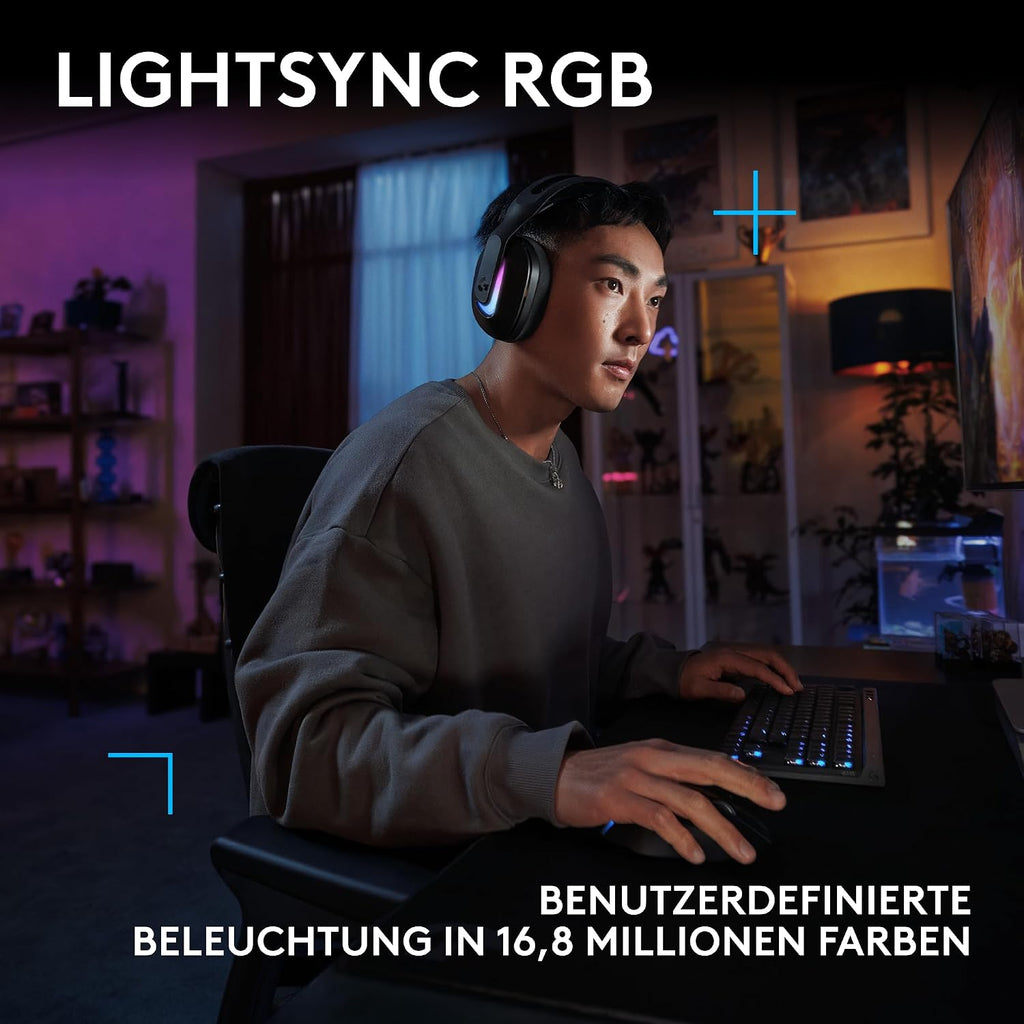 Logitech G G515 LIGHTSPEED TKL kabellose flache Gaming-Tastatur (Schwarz)