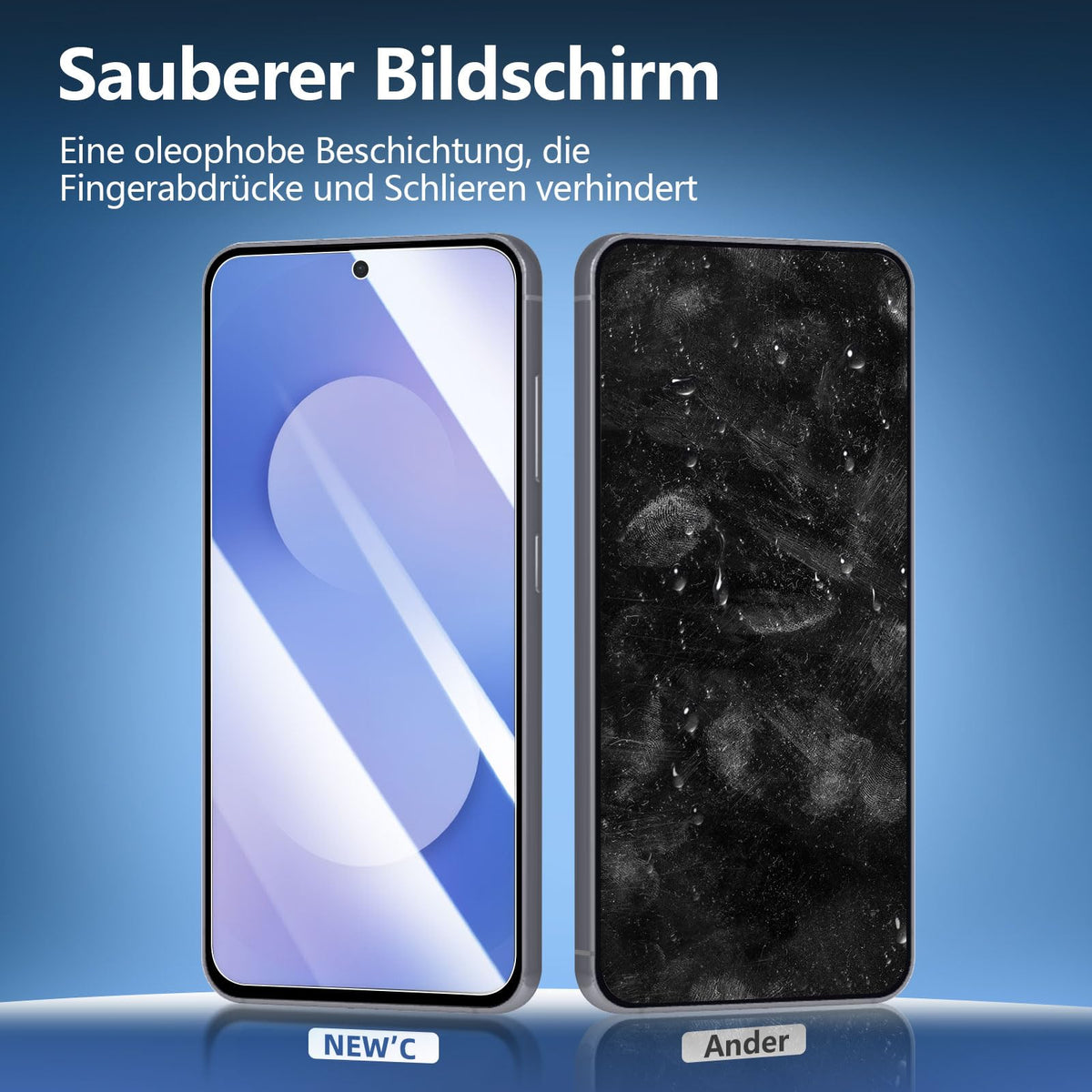 NEW'C Schutzfolie für Samsung Galaxy A35 5G für Panzerglas