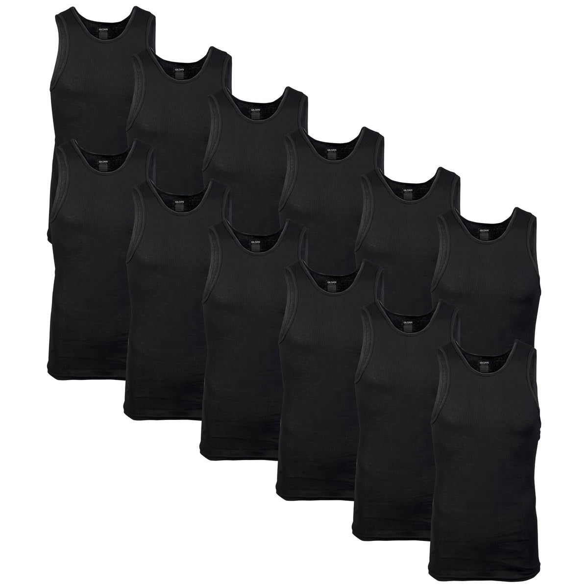 Gildan Men's A-Shirt Tanks, Multipack, Style G1104