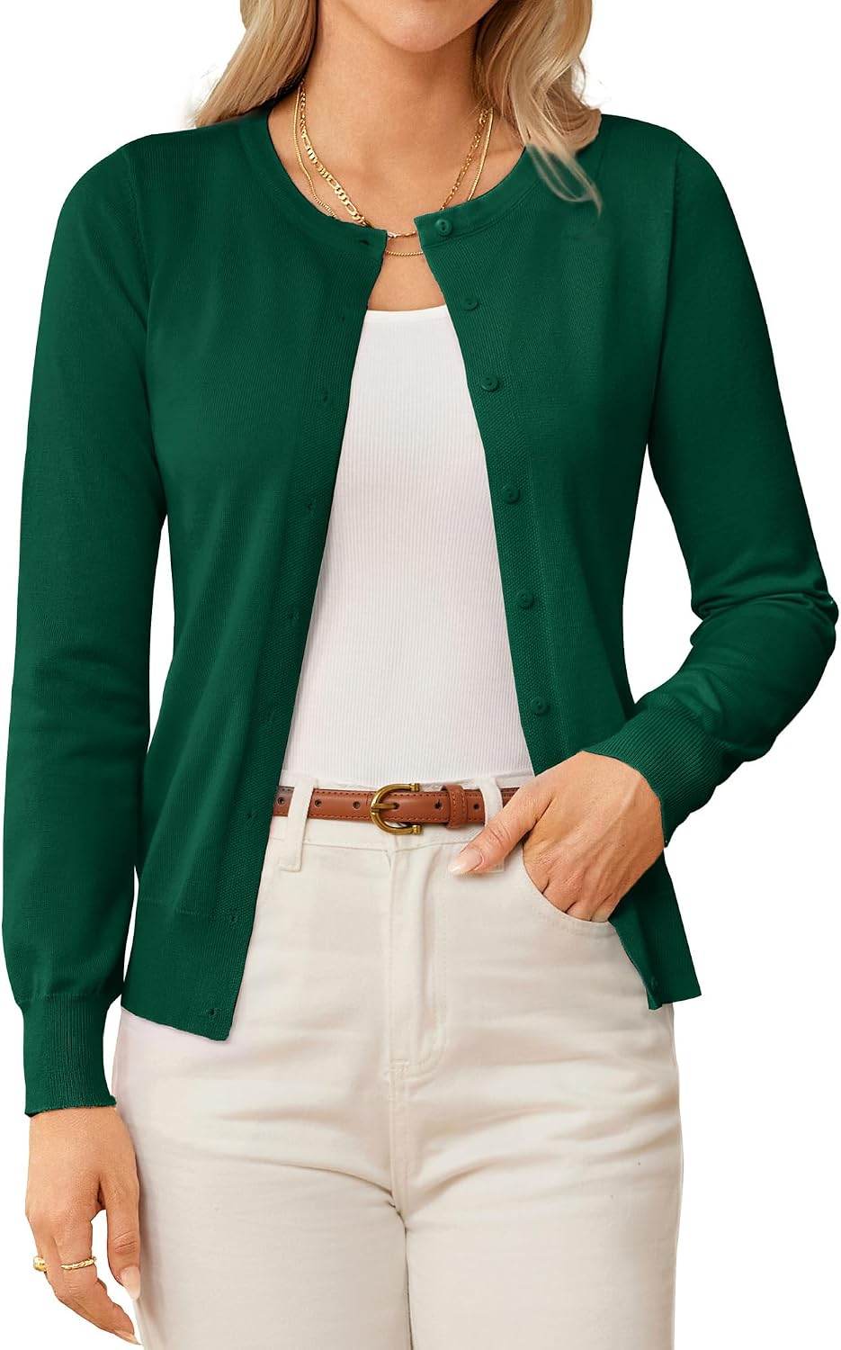 GRACE KARIN Damen Strickjacke Leichtes Herbst-Outfit 2026