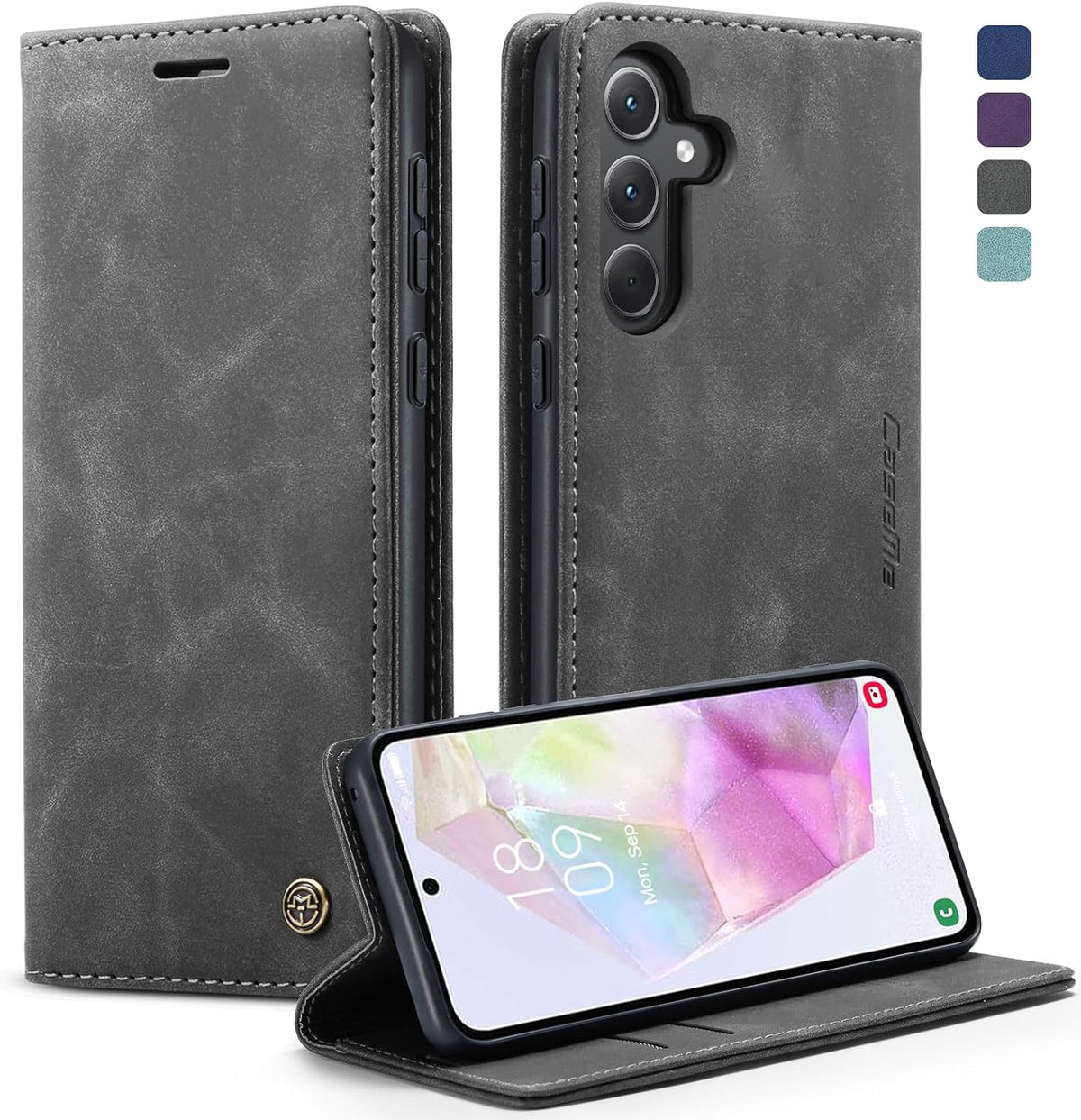 KZB für Xiaomi Redmi Note 15 Hülle, Magnet Leder Klapphülle Stoßfest