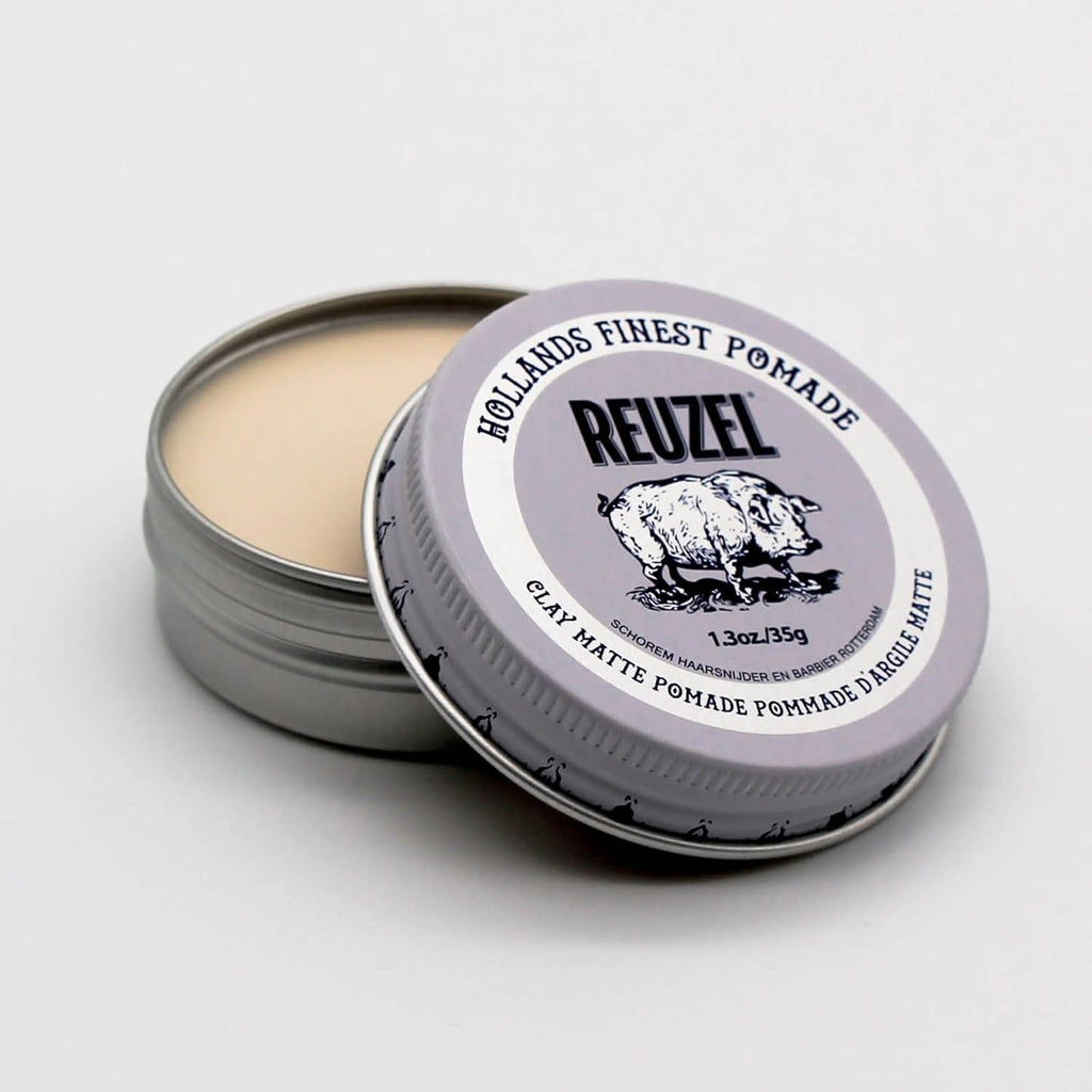 Reuzel Faserpomade, geringer Glanz, fester Halt, texturiertes, volleres Aussehen, im Laufe des Tages leicht neu frisierbar, 3,38 oz/95 g