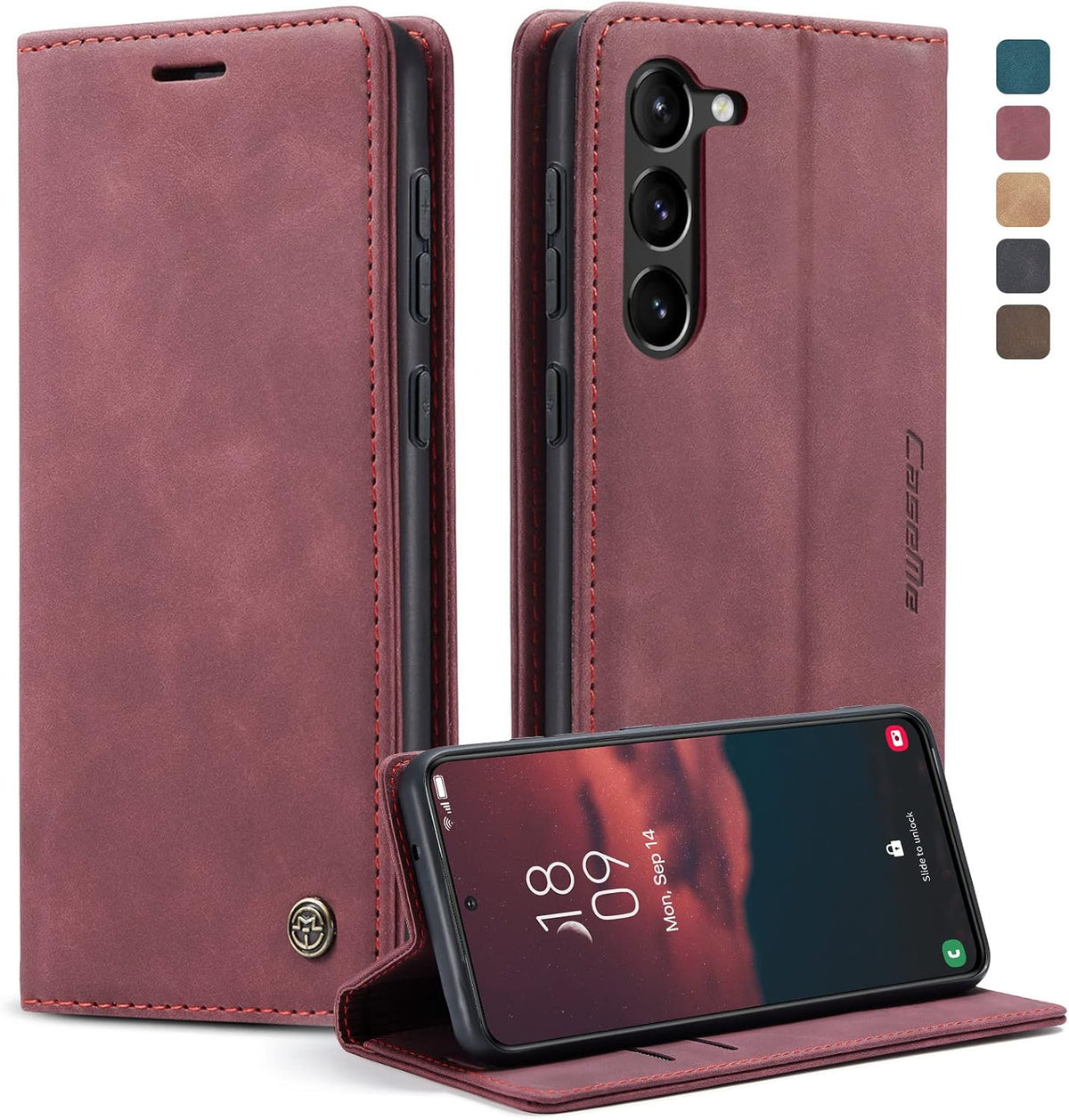 KZB für Xiaomi Redmi Note 15 Hülle, Magnet Leder Klapphülle Stoßfest