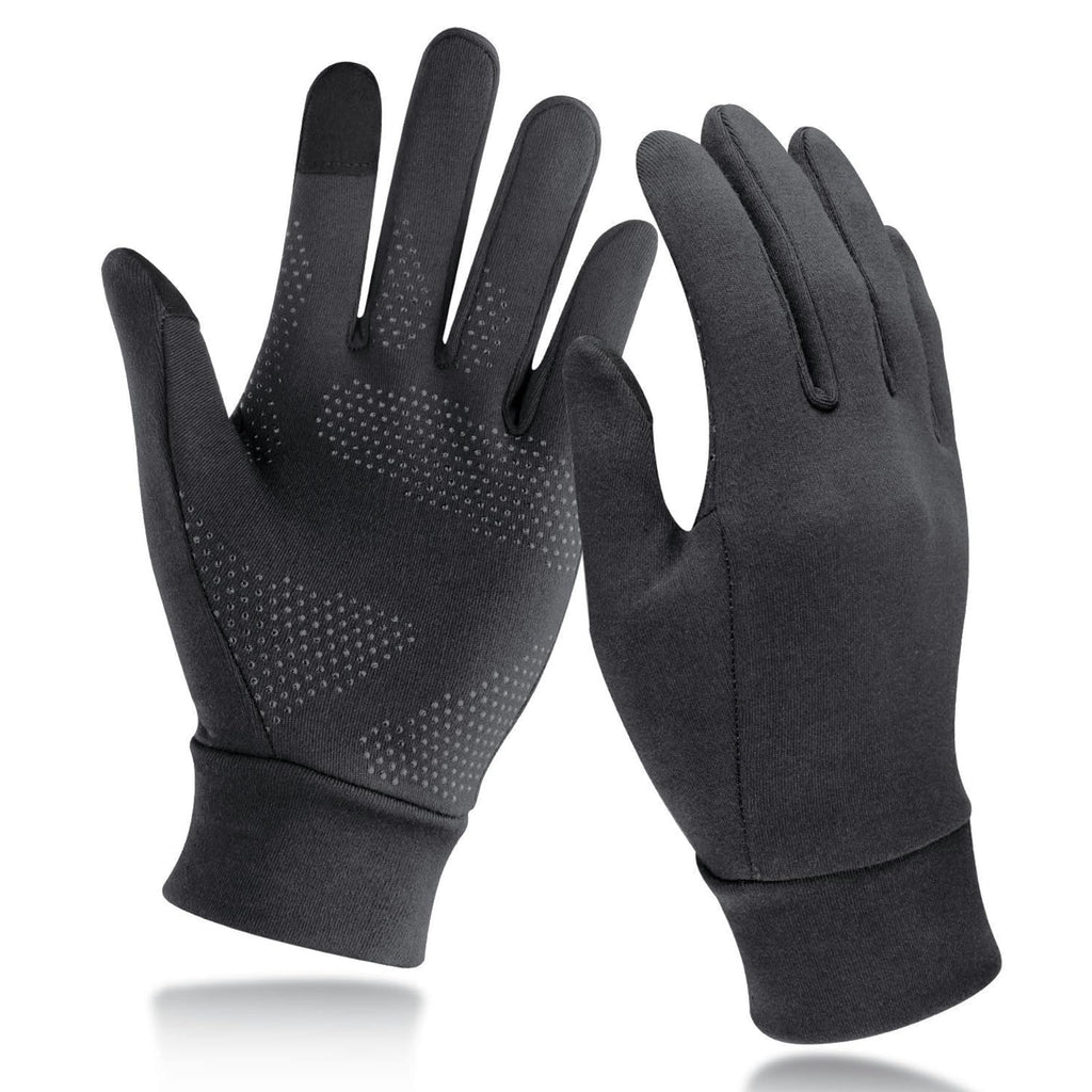 Unigear Touchscreen Handschuhe, Herren Damen Sporthandschuhe Handschuhfutter Outdoor Laufhandschuhe Warme Winddichte Winterhandschuhe Anti-Rutsch Full Finger für Laufen, Fahren, Radfahren, Wandern