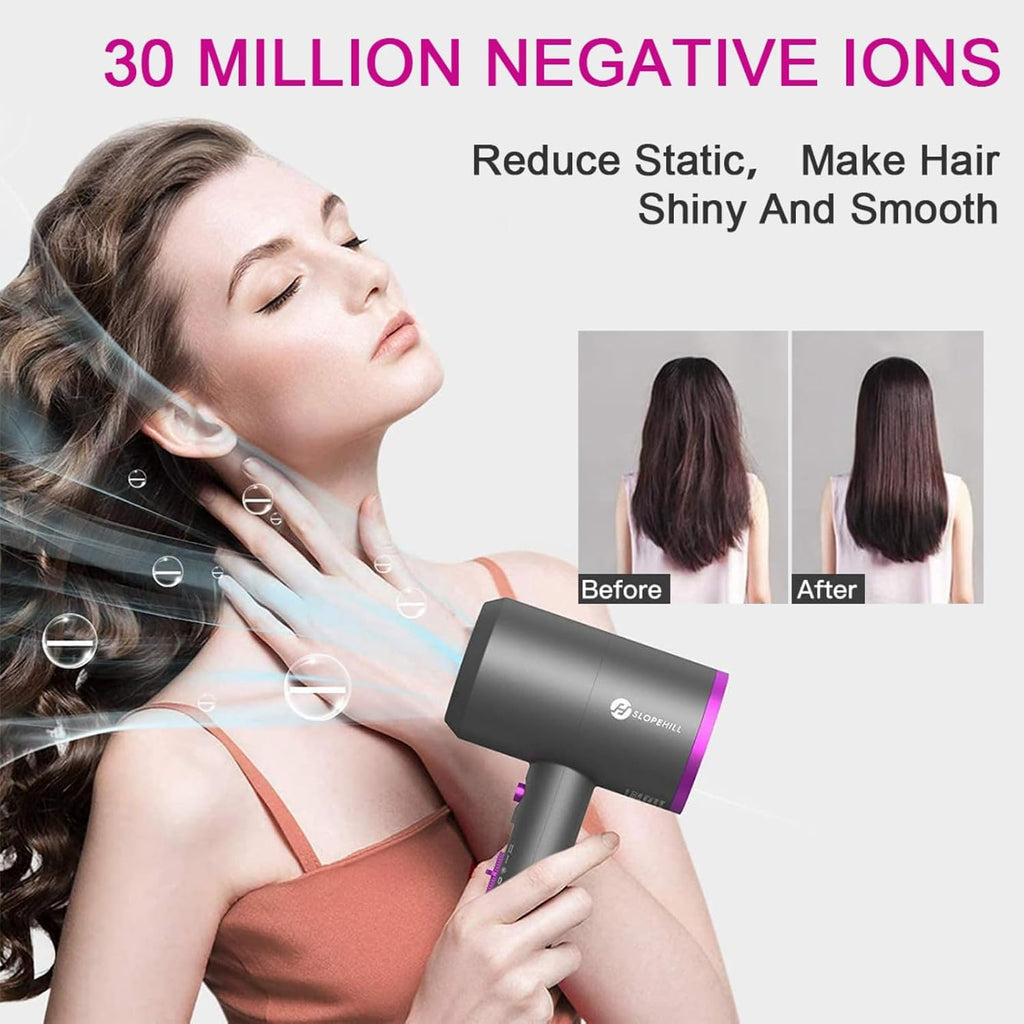 Ionen Föhn AC Motor 1800W Haartrockner slopehill Schnelltrocknen Hair Dryer