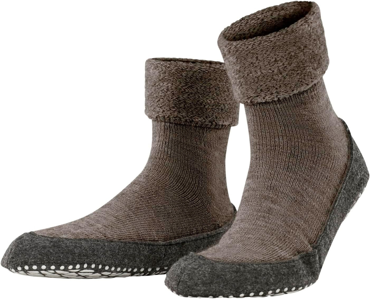 FALKE Herren Cosyshoe Stoppersocken atmungsaktive klimaregulierende geruchshemmende Wolle rutschfeste Noppen auf der Filzsohle komfortabel warm mit Plüsch strapazierfähig 1 Paar