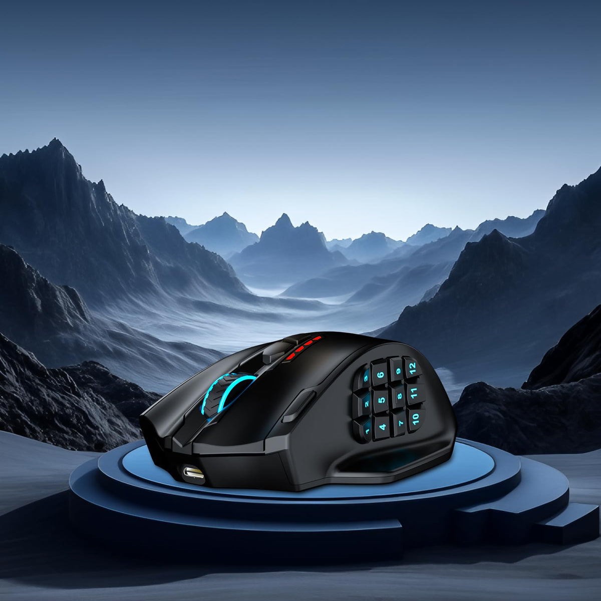Redragon M908 Impact MMO Gaming Maus Kabelgebunden RGB 12400 DPI