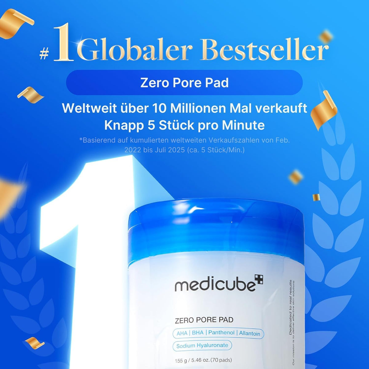 medicube Zero Pore Pad 2.0 Peeling Tonerpads für Porenpflege