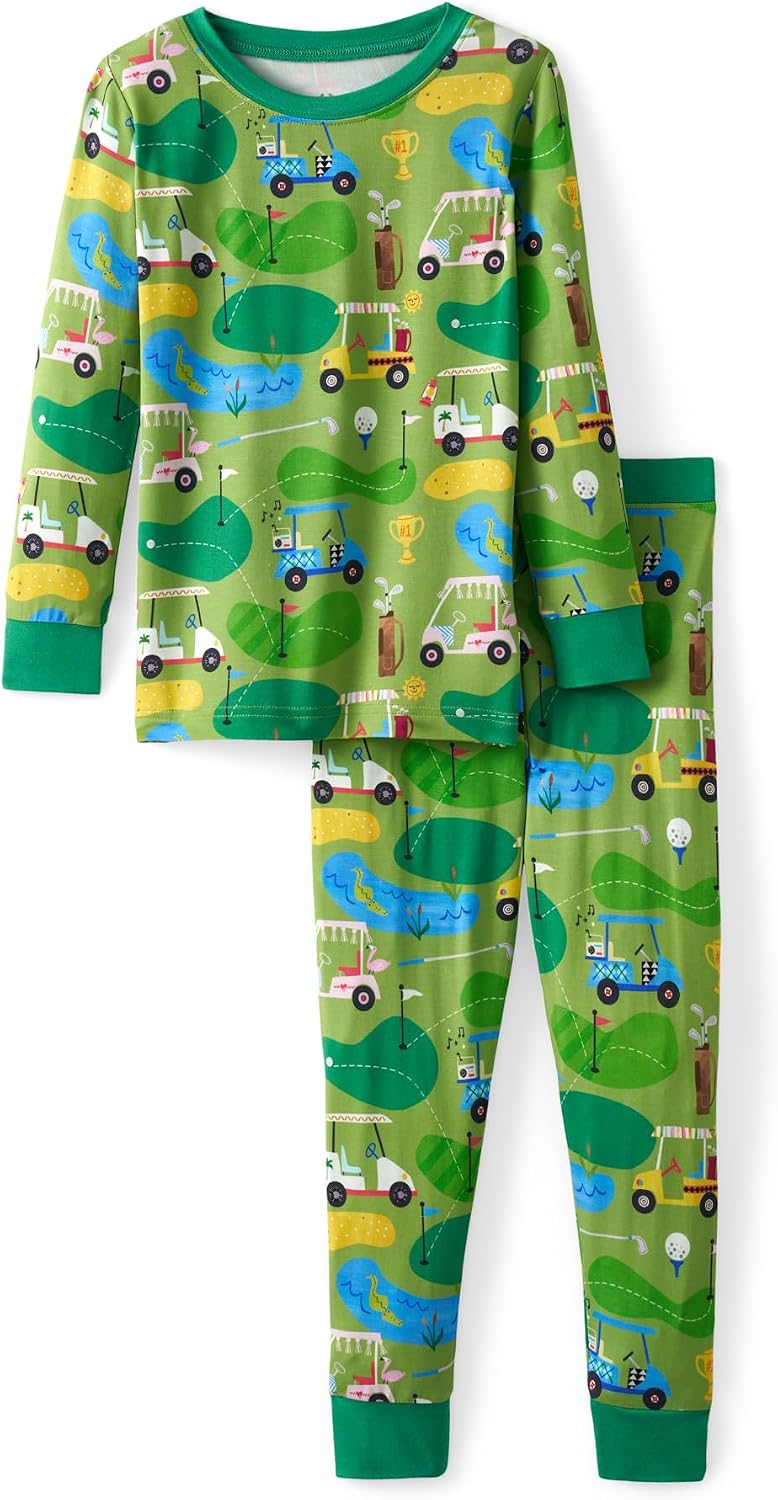 Little Sleepies Two-Piece Pajama Set, Viscose from Bamboo, Toddler Kids PJs