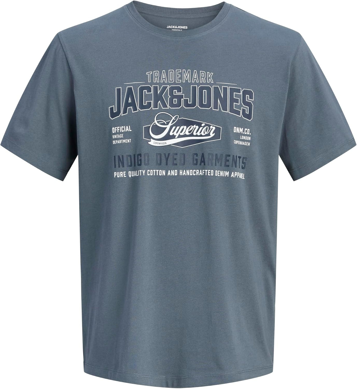 JACK & JONES Herren T-Shirt 3er Pack – Baumwolle, Rundhals, Kurzarm, mit Print – Bequeme Freizeitshirts im modernen Design