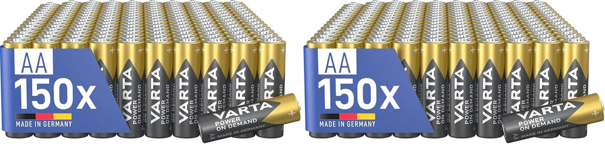Varta Batterien AAA 100 Stück Power on Demand Alkaline 1,5 V Vorratspack