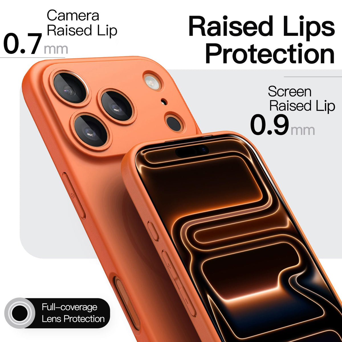 JETech Magnetische Dünne Hülle für iPhone 18 Pro, Schwarz