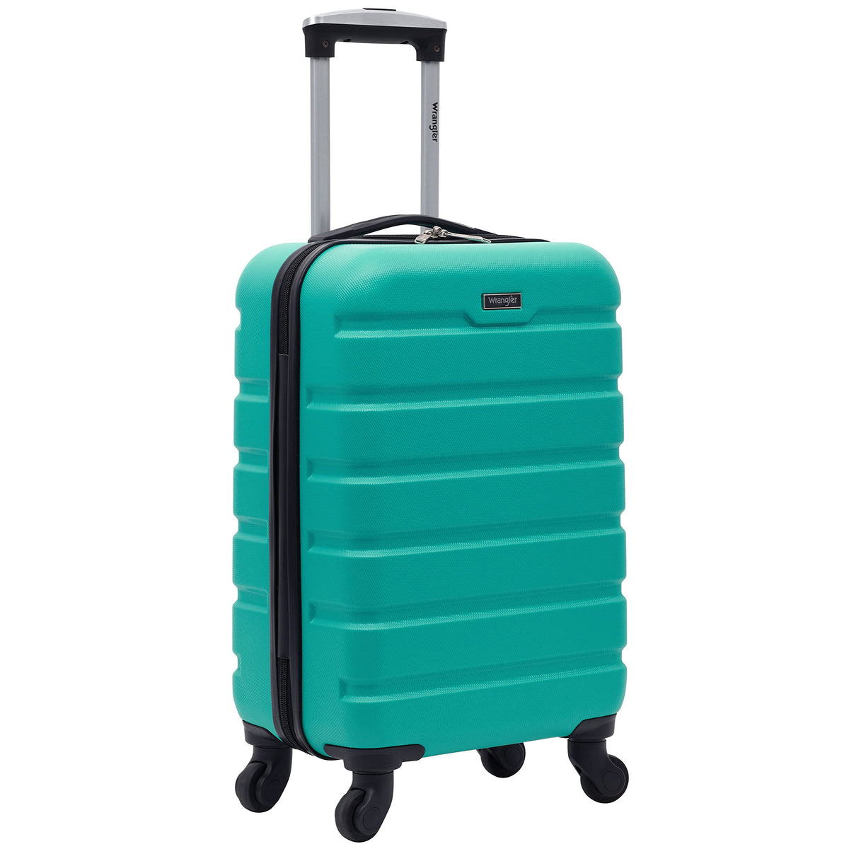 Wrangler 22" Hardside Spinner Carry-On Luggage, Charcoal