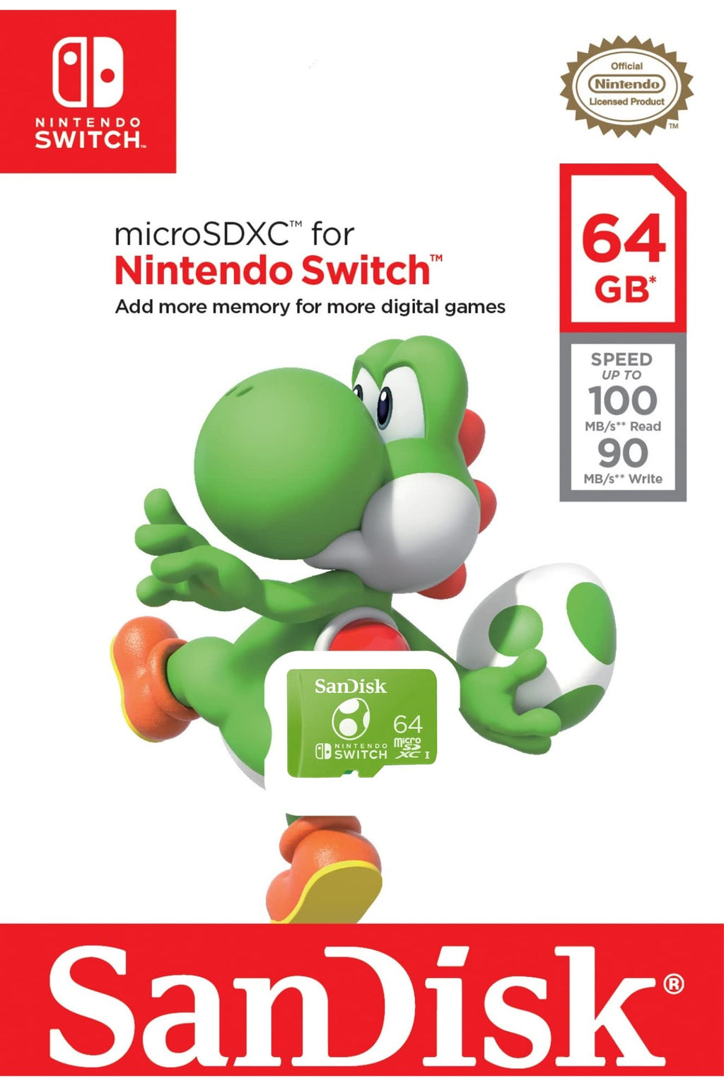 SANDISK 128GB microSD Karte, Super Mario Super Mushroom Edition