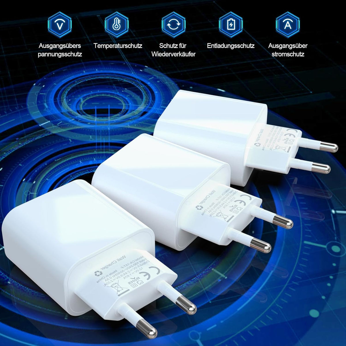 3er-Pack 25W USB C Schnellladegerät für iPhone 16/15/14/13/12/11 SE