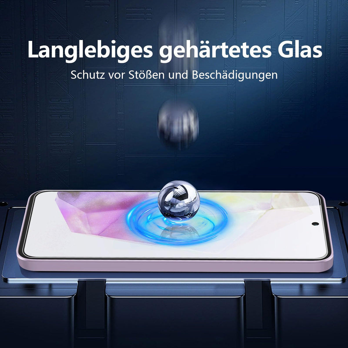 NEW'C Schutzfolie für Samsung Galaxy A35 5G für Panzerglas