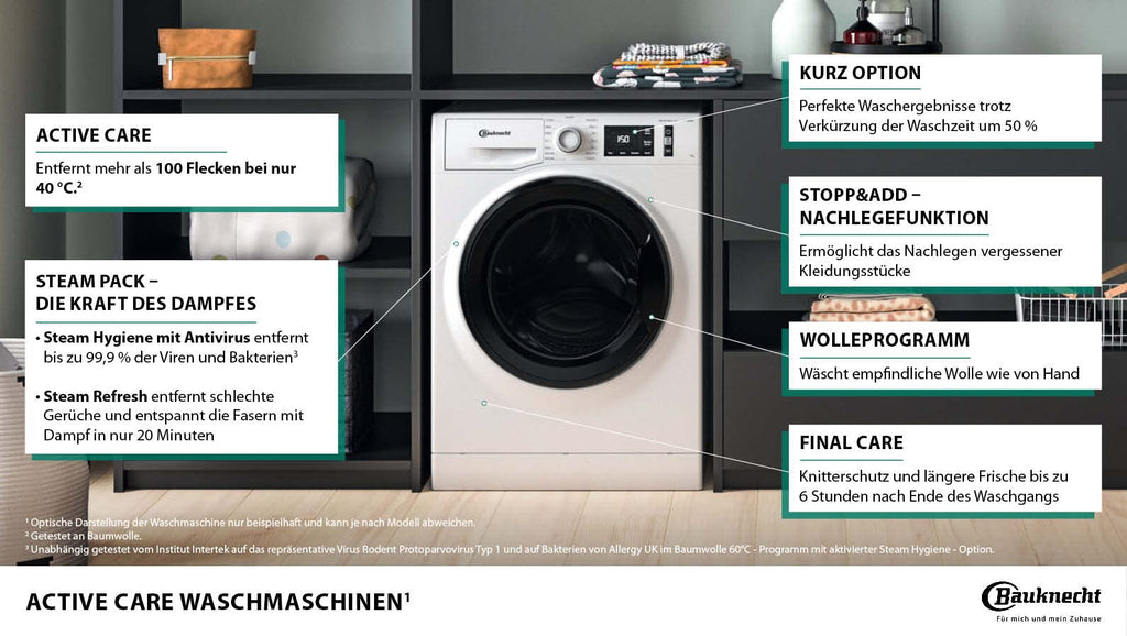 Bauknecht W Active 711 A Waschmaschine Frontlader, 7 kg
