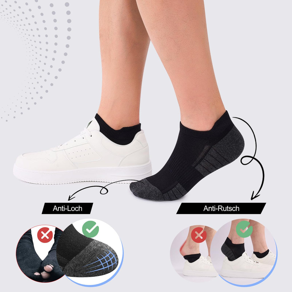 Sneaker Socken Herren Damen 10/20 Paar – Atmungsaktive Sportsocken