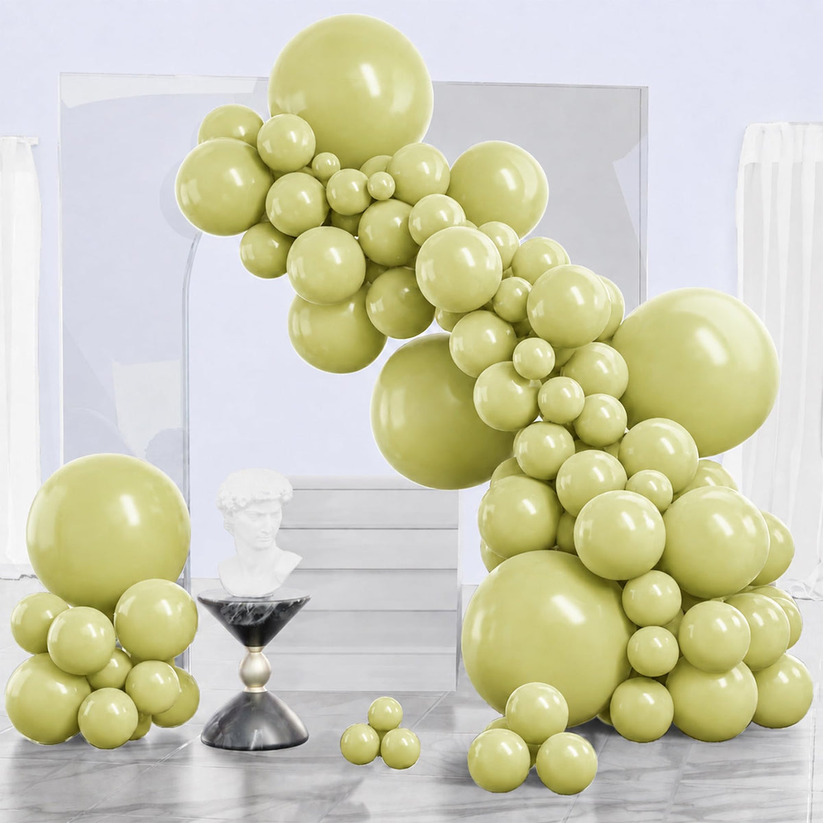 PartyWoo Black Balloons 140pcs Different Sizes of 18 12 10 5 Inch