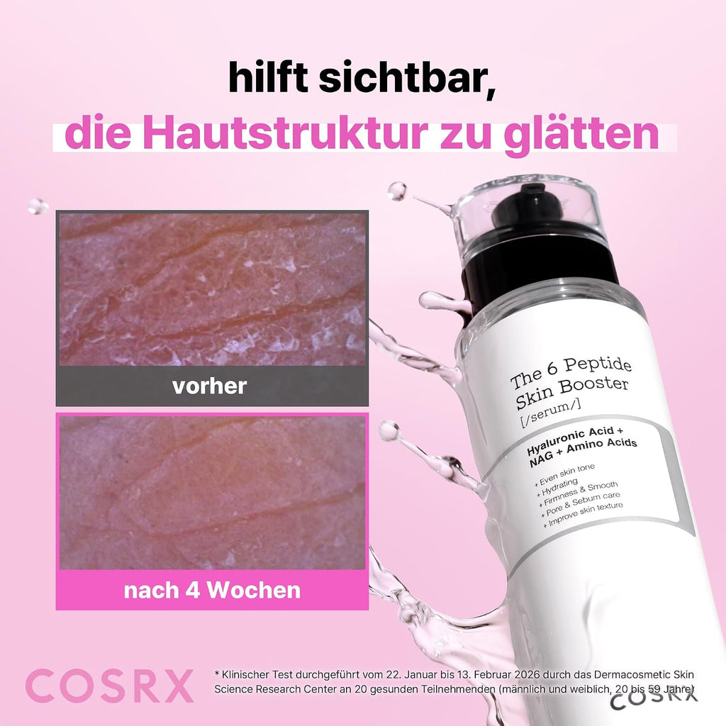 COSRX 6 Peptide Collagen Serum mit Copper Peptide, Anti-Aging Toner