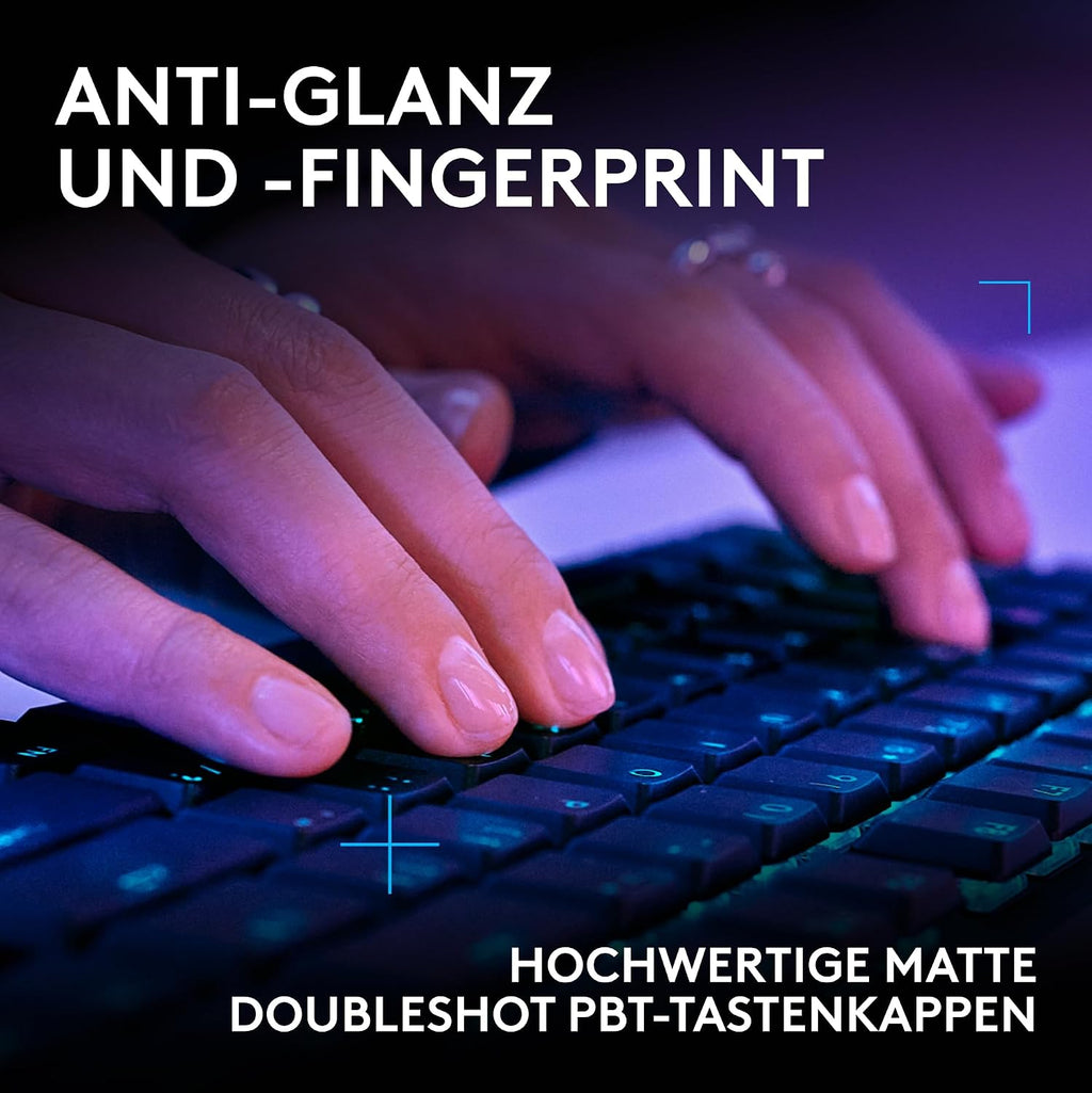 Logitech G G515 LIGHTSPEED TKL kabellose flache Gaming-Tastatur (Schwarz)