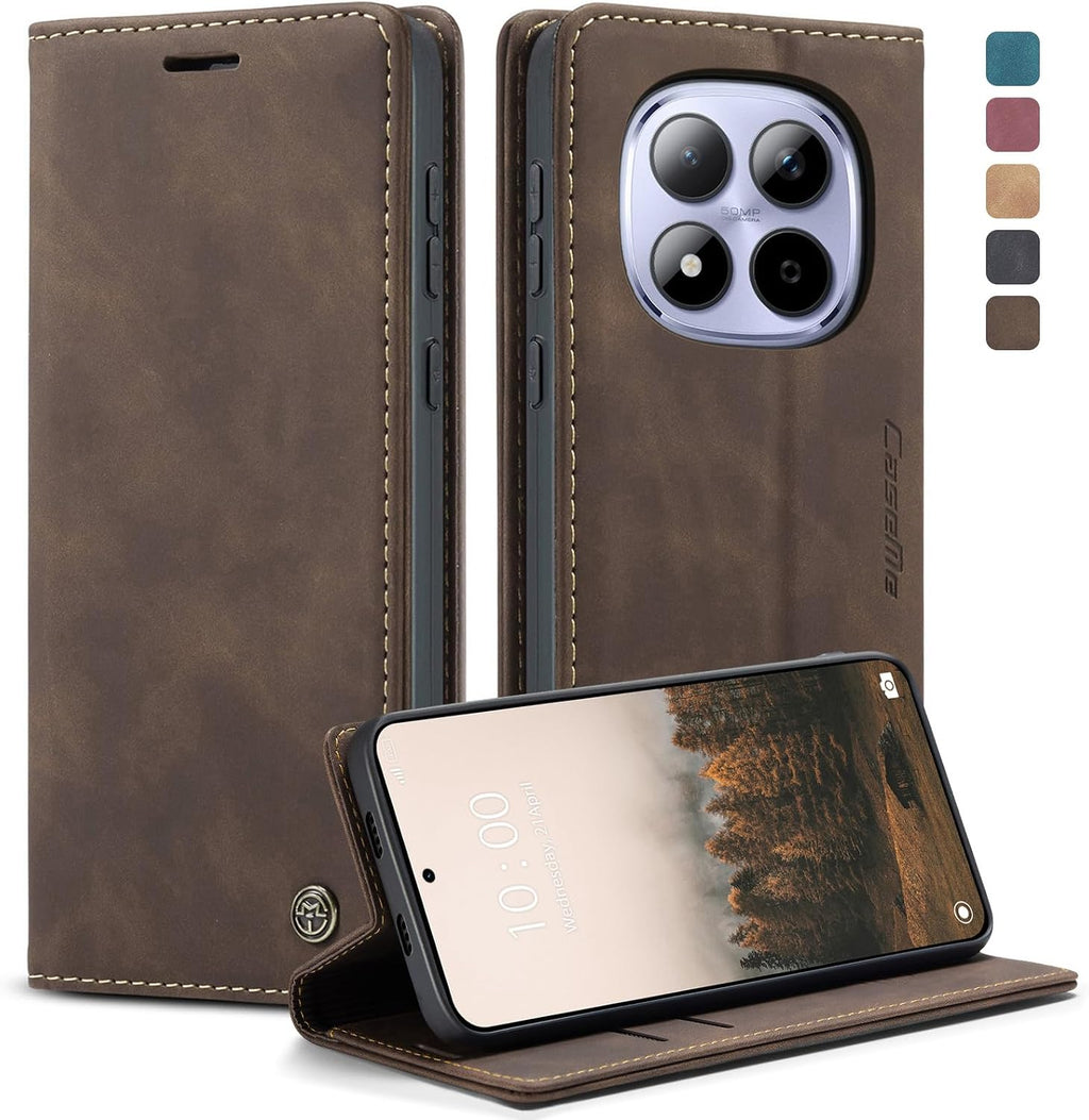 KZB für Xiaomi Redmi Note 15 Hülle, Magnet Leder Klapphülle Stoßfest