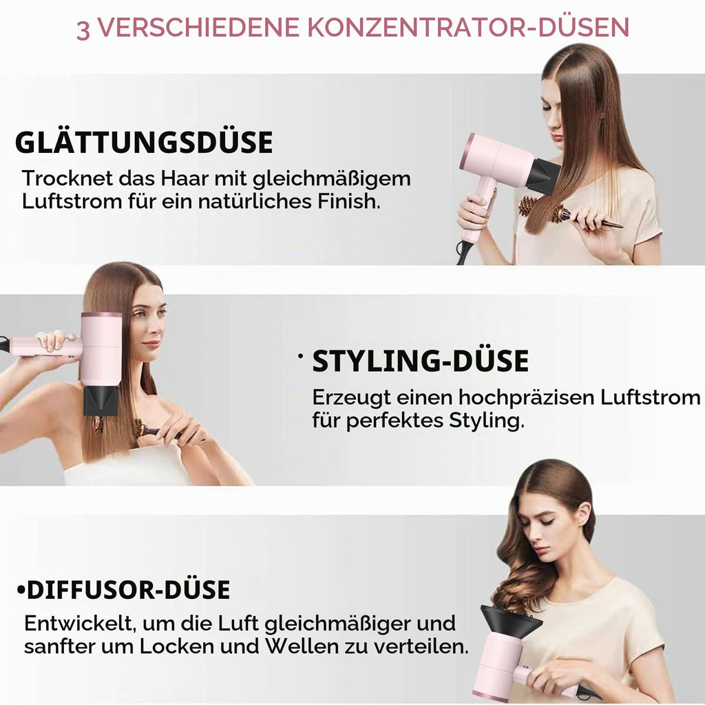 Ionen Föhn AC Motor 1800W Haartrockner slopehill Schnelltrocknen Hair Dryer