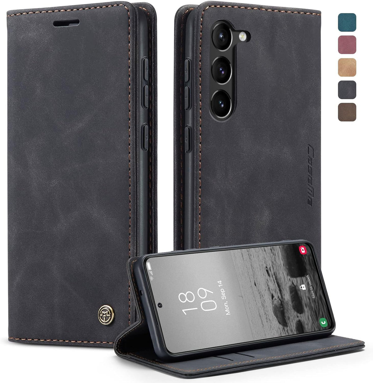 KZB für Xiaomi Redmi Note 15 Hülle, Magnet Leder Klapphülle Stoßfest