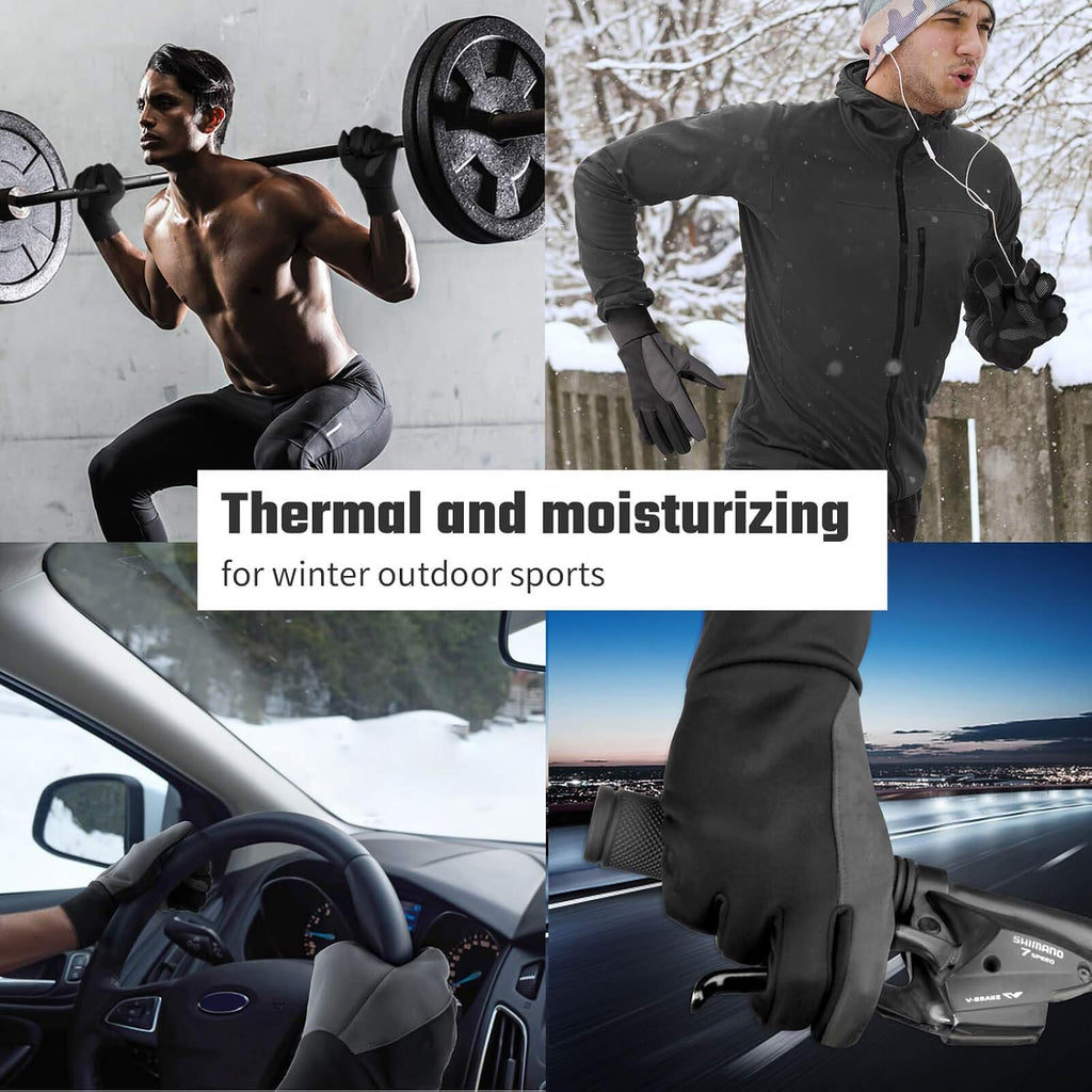 FanVince Handschuhe Herren Damen Winterhandschuhe Thermo Touchscreen Warme Fahrradhandschuhe Geschenke