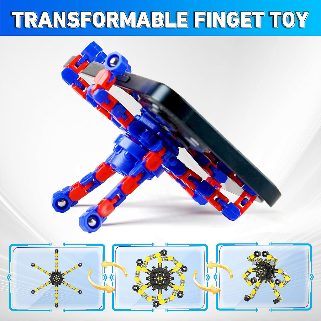 Transformable Fidget Spinners,30PCS Funny Sensory Fidget Toys for Kids