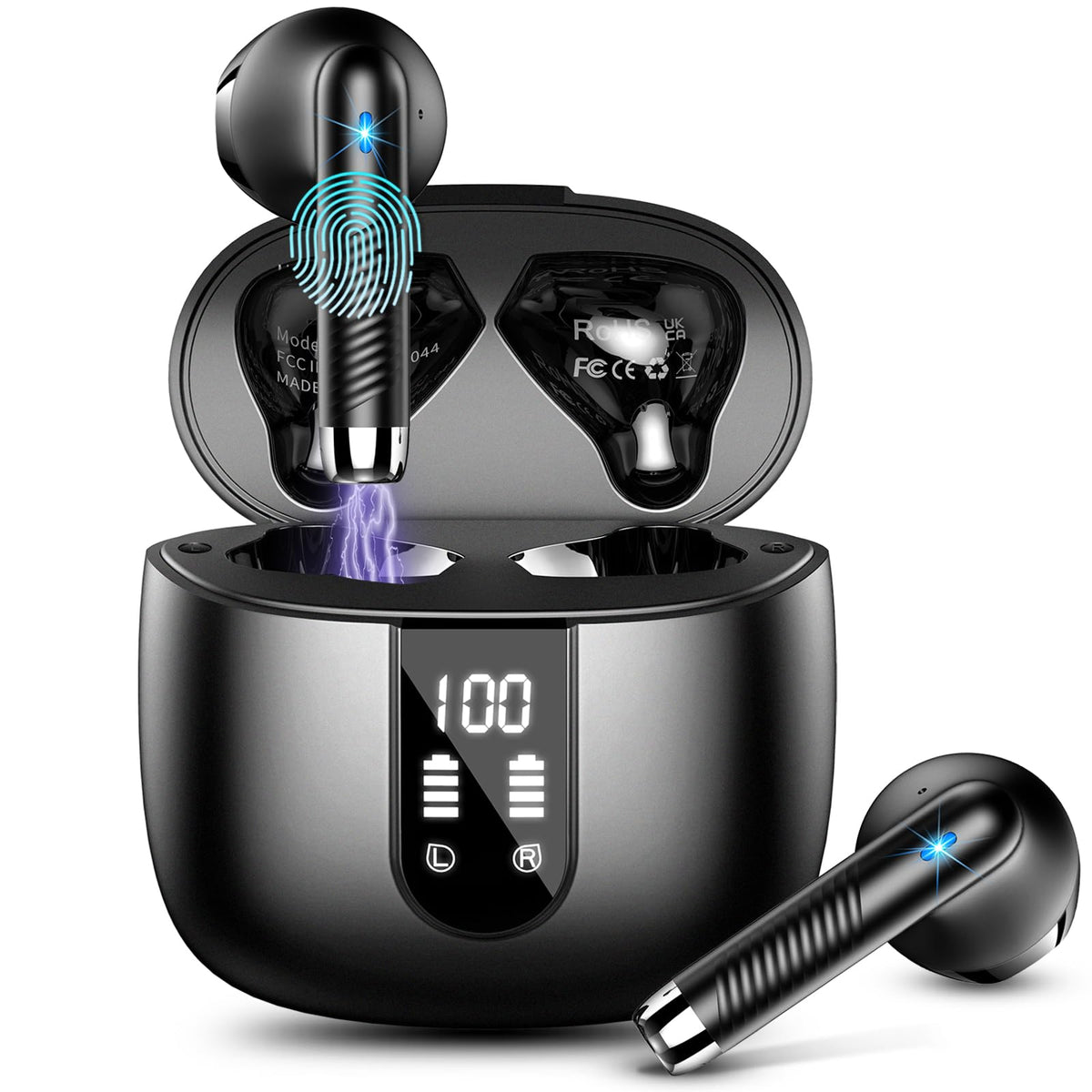 Drsaec Bluetooth Kopfhörer, In Ear Kopfhörer Kabellos Bluetooth 5.4