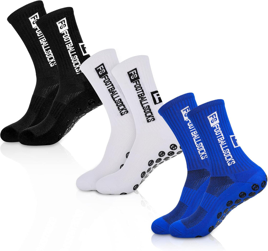 FANTESI 3 Paare Fußballsocken für Herren Damen,Sportsocken Fußball