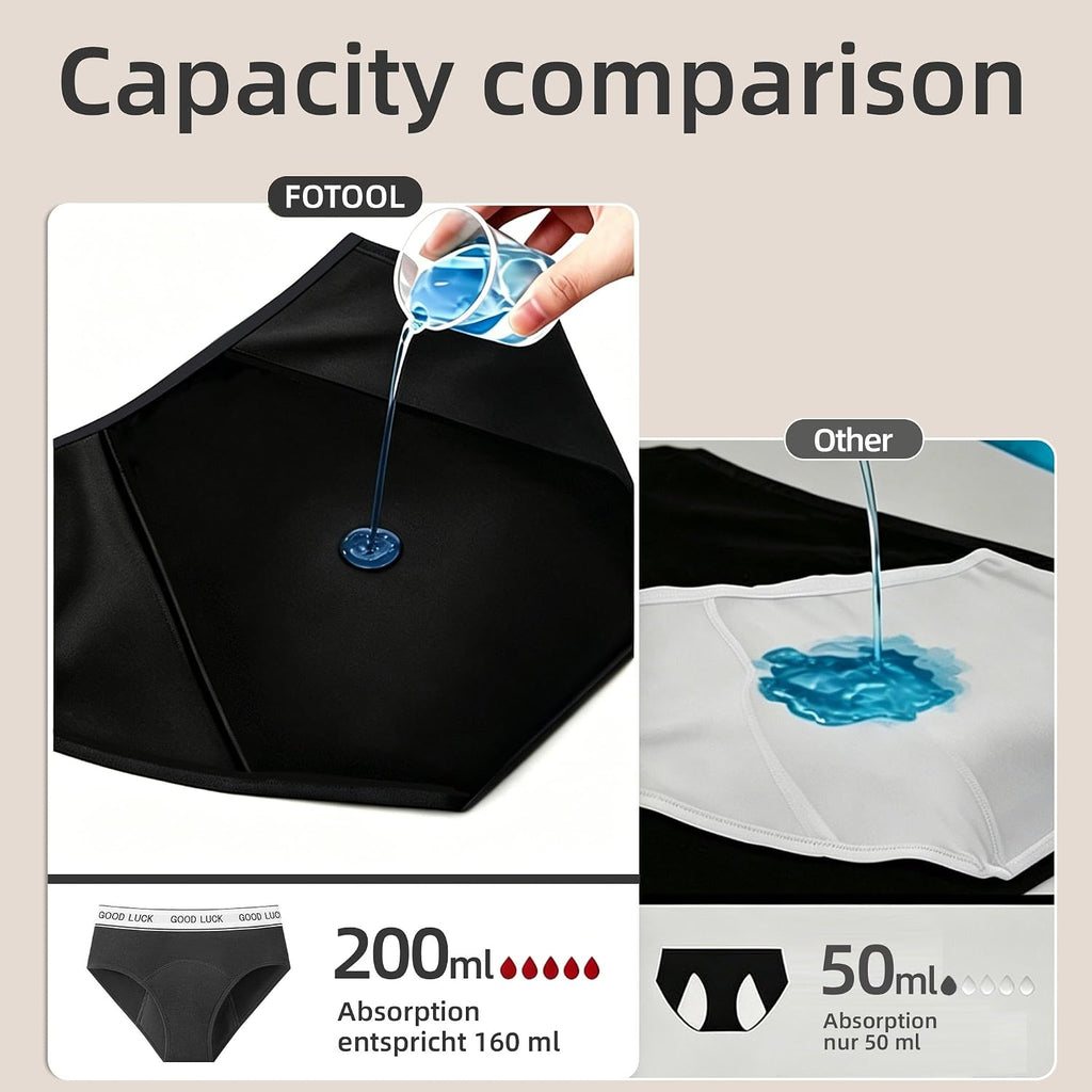 Culotte Menstruelle Absorbante Coton Menstruation Protection Périodique Hygiénique Flux léger à abondant Culotte de Règles