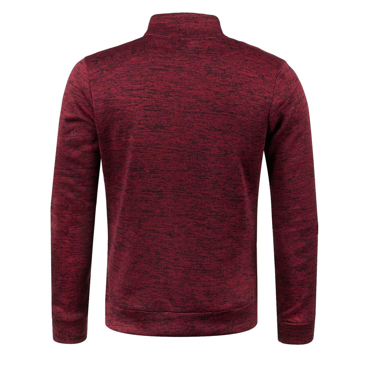 Generisch Sweatjacke Herren Ohne Kapuze Cardigan Mit Reißverschluss Langarm Janker Stehkragen Pullover Casual Warme Herbst/Winterjacke Klassischer Strickweste Trachtenjacke Freizeitjacke