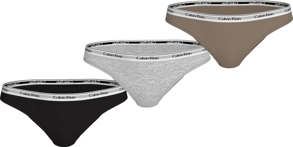 Calvin Klein Damen 3er-Pack Bikini-Slips aus Baumwoll-Stretch