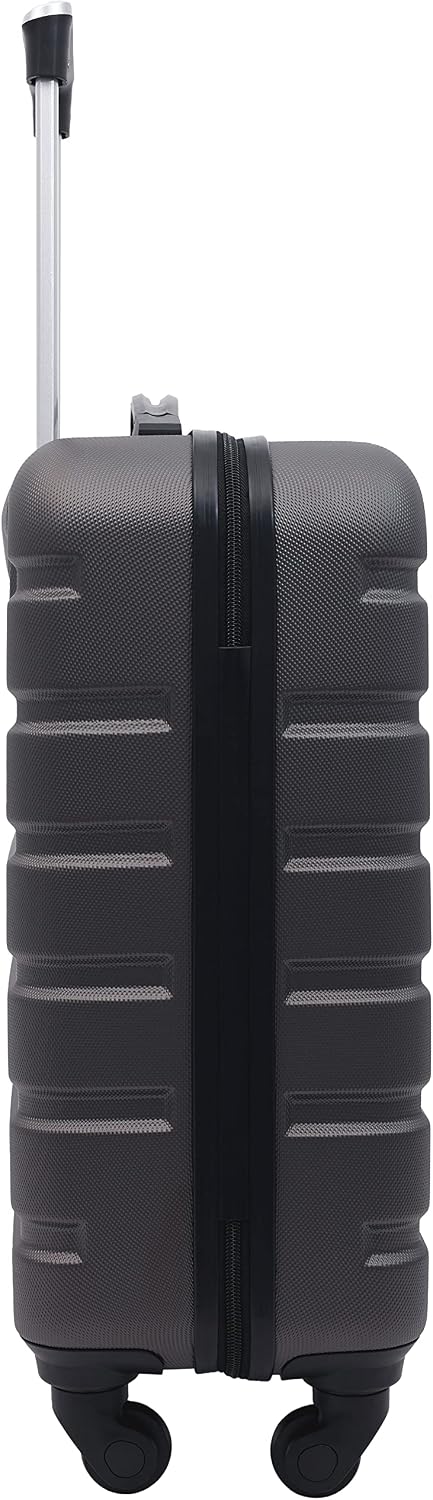 Wrangler 22" Hardside Spinner Carry-On Luggage, Charcoal