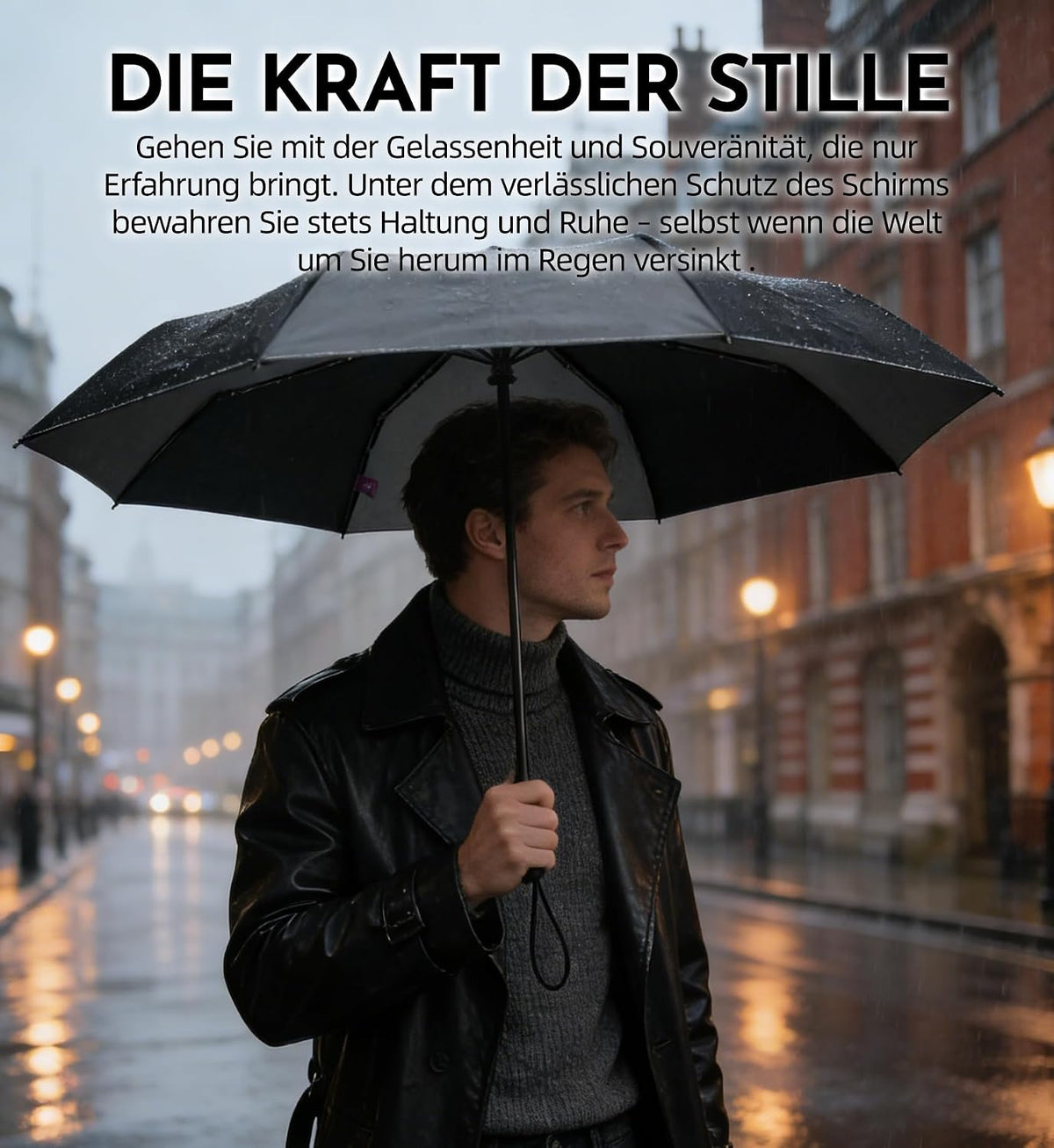 LILAC Regenschirm Klein Stabil Windfest