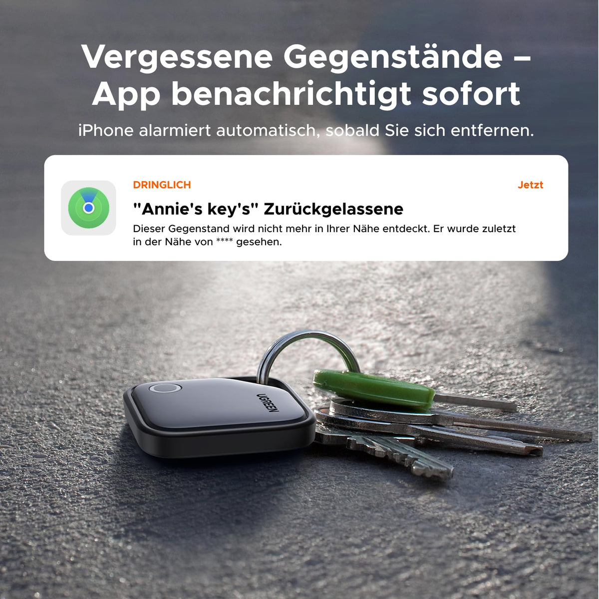 UGREEN FineTrack (4er Pack) Tracker kompatibel mit Apple Find My (nur iOS)