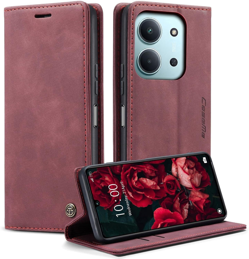 Handyhülle für Honor Magic 6 Pro hülle Premium PU klapphülle RFID Lederhülle Faltbare Schutzhülle Kartenfach Standfunktion Handytasche hülle Honor Magic 6 Pro 5G - Schwarz