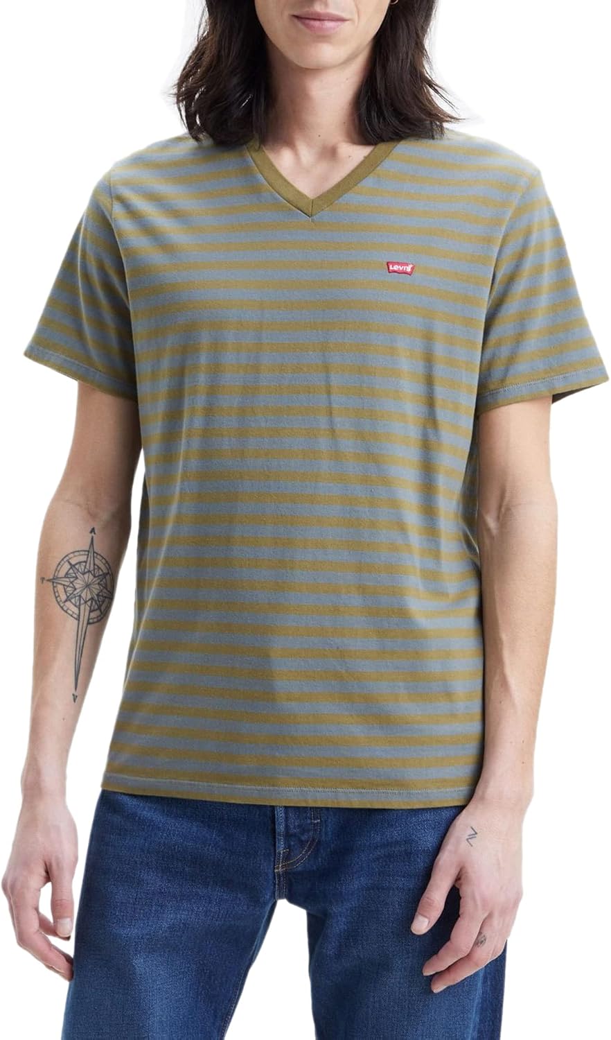Levi's Herren Original Housemark V-Neck T-Shirt